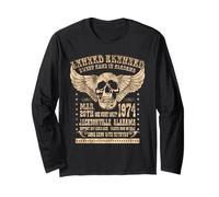 Lynyrd Skynyrd Sweet Home Alabama 74 Rock Festival Motero de los 70 Manga Larga