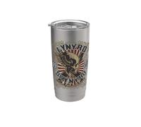 Lynyrd Skynyrd Sweet Home Alabama Biker 1974 Skull Vintage Vaso térmico de acero inoxidable de doble pared