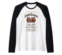 Lynyrd Skynyrd Whisky Southern Florida Rock & Roll Vintage Camiseta Manga Raglan