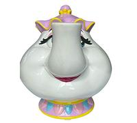 LYO - Hucha de cerámica para Walt Disney La Belle y la Bestia Sra. Samovar 675DIS001, Color Blanco, Rosa y Amarillo, Talla única