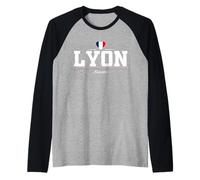 Lyon France Camiseta Manga Raglan
