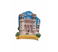 Lyon France - Imán para nevera (3D, magnético), diseño de recuerdo de viaje