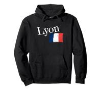 Lyon Francia Bandera Ciudad Francesa de Lyon Sudadera con Capucha