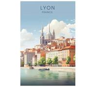 Lyon Notebook: Lyon | France | Notebook | Journal | Planner | Travel Notes | Sketchbook | Memory Book | 100 Pages