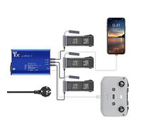 LYONGTECH Cargador de Batería 5 en 1 para DJI Mavic 3 Classic,Mavic 3 Drone, Carga 3 Baterías y 2 USB, Accesorio de Centro de Carga de Batería Paralelo