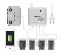 LYONGTECH Cargador de Batería 6 en 1 para dji Air 2S, Mavic Air 2 Drone, Carga 4 Baterías y 2 USB, Accesorio de Centro de Carga de Batería Paralelo