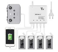 LYONGTECH Cargador de Batería 6 en 1 para dji Mini 2,Mini SE Drone, Carga 4 Baterías y 2 USB, Accesorio de Centro de Carga de Batería Paralelo