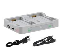 LYONGTECH Cargador de batería bidireccional de 65 W con carga de almacenamiento para DJI Flip Drone, hub de carga dual, accesorios de carga de 2 baterías