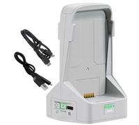 LYONGTECH Cargador de batería dual de 45 W con carga de almacenamiento para DJI Flip Drone, hub de carga bidireccional, carga 2 baterías accesorios