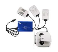 LYONGTECH Cargador de Batería para dji Phantom 4,Phantom 4 Advanced/Pro, Carga 3 Baterías y Control Remoto, Accesorio de Centro de Carga de Batería Paralelo