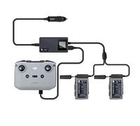 LYONGTECH Cargador de coche LCD para DJI Air 2S, Mavic Air 2, 3 en 1, cargador de coche, batería de 12 V, estación de carga de batería, hub accesorios