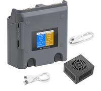 LYONGTECH Cargador dual LCD multifunción con carga de almacenamiento, descarga para DJI Air 3S, batería Air 3, carga 2 baterías, accesorios de hub bidireccional