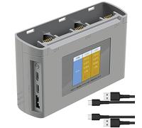 LYONGTECH Centro de Carga Bidireccional para dji Mini 2,Mini SE Drone, Cargador de Batería, Carga 3 Baterías Secuencia Accesorio