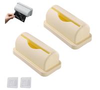 Lyoveu 2Pcs Trash Bag Dispenser,Bag Dispenser for Bottom of Bin, Trash Bag Holder for Plastic Bags, Garbage Bag Holder Dispenser for Cabinet, Punch-Free Kitchen Plastic Bag Holder