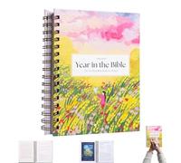 Lyoveu A Beautiful Year In The Bible The 52-Week Bible Study for Women,a Beautiful Year In The Bible Study, Christian Bible Studying Guide Notebook, Inspirational Reading Plan