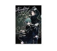 LYOZYMX Black Butler - Póster decorativo de anime clásico de anime, pintura decorativa para dormitorio, 30 x 45 cm, estilo sin marco