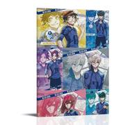 LYOZYMX Blue Lock - Póster decorativo de anime clásico de anime, pintura decorativa para dormitorio, 60 x 90 cm, estilo marco