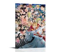 LYOZYMX Fullmetal Alchemist - Póster de anime clásico popular de anime, arte de pared, pintura decorativa para dormitorio, póster de 60 x 90 cm, estilo marco
