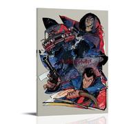 LYOZYMX Lupin The 3rd Classic Anime - Lienzo decorativo para pared, pintura decorativa para dormitorio, 60 x 90 cm, estilo marco