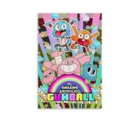 LYOZYMX The Amazing World of Gumball - Póster de anime clásico de anime popular para pared, pintura decorativa para dormitorio, 40 x 60 cm, estilo sin marco