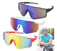 LYPPUL 3 gafas rápidas para hombre, gafas de ciclismo UV 400, gafas de sol deportivas, gafas de sol para correr, MTB, gafas de ciclismo para hombre y mujer, bicicleta de carretera, esquí, golf