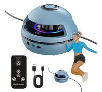 LYPPUL Cuerda de saltar electrónica, máquina de saltar inteligente, máquina de saltar eléctrica automática con contador de pantalla LED, cuerda de saltar Bluetooth, 1-10 velocidades
