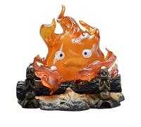 LYPPUL Luz Nocturna Calcifer,Calcifer Luz Nocturna, Lámpara calcifers, Adornos Modelo de Escritorio calcifer, Bonitos Adornos de Anime de Fuego adornos para Halloween