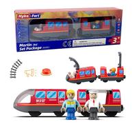 LYPPUL Tren Eléctrico de Juguete para Niños, Tren de Locomotora de Acción, Conexión Magnética Tren Teledirigido Juguetes Educativo Compatible con Thomas Brio Edad para 3+ Años Niños Niñas