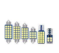 Lyqfff para Toyota Rav4 Rav 4 XA50 2019 2020 2021, 6 Piezas Bombillas de Techo para Coche Bombilla Festoon Interior del Coche Xenón Blanco Bombilla LED