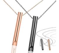 LYQQY Collares de Respiración, 2 Piezas Collar Consciente para Aliviar el Estrés Acero Inoxidable,Reduce el Estrés Collar de Respiración para Aliviar la Ansiedad para Meditación, Relajación, Calma