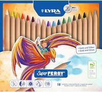 LYRA 3711180 Super Ferby - Caja de metal con 18 lápices de colores [Importado de Alemania]