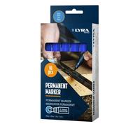 Lyra 4010051 rotulador permanente 111 trazo ancho 2 - 6 mm Azul inclinados Punta