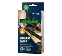 Lyra 4010067 rotulador permanente 111 trazo ancho 2 - 6 mm Verde inclinados Punta
