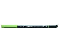 Lyra 6520068 - Rotulador acuarelable, doble punta, color verde musgo