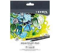 LYRA Aqua Brush Duo, Rotulador doble punta, estuche 24 unidades