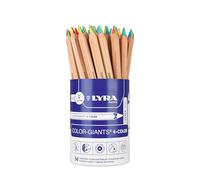 LYRA Color Giants Lápices de 4 colores natural, bote redondo, 36 unidades
