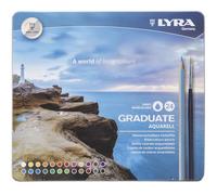 LYRA Graduate Aquarell Estuche Metal 24 unidades + Pincel