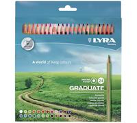 LYRA Pack de 24 lápices, 21 x 19 x 1 cm
