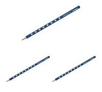 LYRA Groove Slim, 1 Lápiz de grafito ergonómicos, Triangular con zona de grip natural, HB (Paquete de 3)