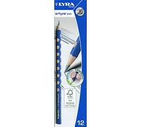 LYRA Groove Slim, Lápices de grafito ergonómicos, Triangular con zona de grip natural, HB