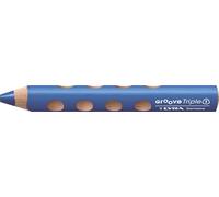 LYRA GROOVE TRIPLE 1 - Bolígrafo 3 en 1 - Lápiz de color, acuarela y cera, azul pastel, paquete de 6 bolígrafos