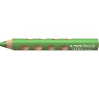 LYRA GROOVE TRIPLE 1 - Bolígrafo 3 en 1 - Lápiz de colores, lápices de acuarela y cera, color verde pastel, paquete de 6 bolígrafos