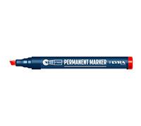 LYRA L4010017-1 Marcador permanente rojo 2-6mm, para marcaje profesional en superficies lisas y rugosas, 1 pieza