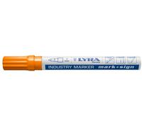 LYRA L4040013-1 Rotulador industrial naranja 2-4 mm, para marcas profesionales en superficies lisas y rugosas, 1 rotulador