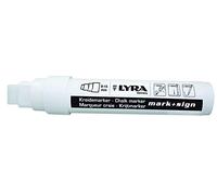 LYRA Marcador de tiza L4420001-6-1, 15 mm, color blanco, 6 unidades
