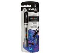 LYRA Mark All, Rotuladores permanentes multisuperficie, punta redonda, Negro