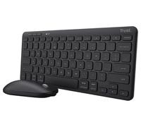Lyra Multi-Device Inalámbrico Teclado y Ratón Descarte, Negro - 24847