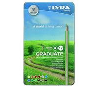 Lyra Pack de 12 lápices, Multicolor, 19.1 x 11.8 x 1.4 cm