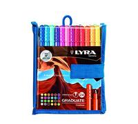 LYRA Pack de 24 rotuladores de Punta sintética, Multicolor, 16,5 x 2,4 x 16 cm