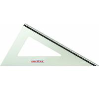 LYRA Regla de Metal Triangular de 33 cm, Precisión, Sólido